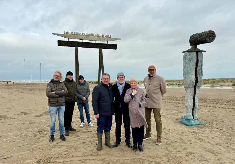 Hersteld kunstwerk schittert opnieuw in Zeebrugge