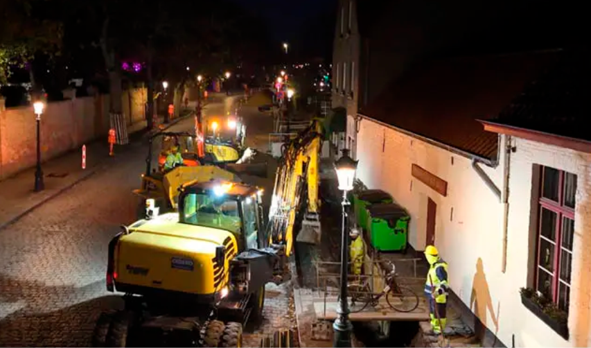Fluvius versterkt netten in Brugse Stationsbuurt