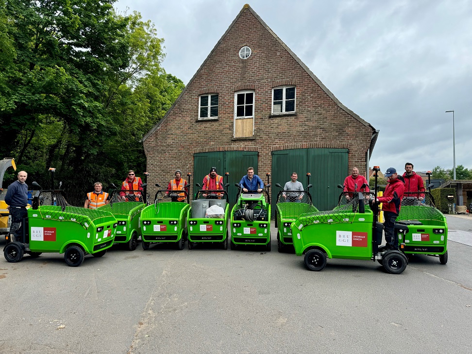 Nieuwe elektrische cargobikes versterken werking Brugse dienst Openbaar Domein