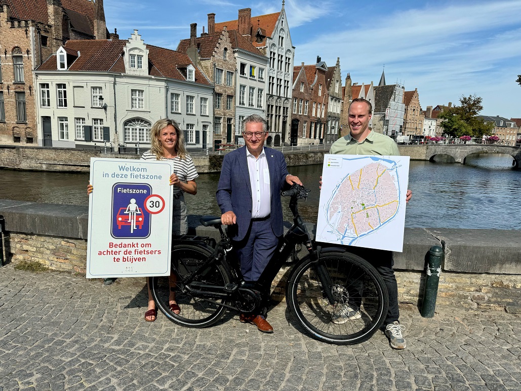 Uitbreiding fietszone in centrum Brugge
