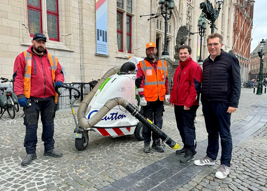 Stadsstofzuiger zorgt voor propere Brugse binnenstad