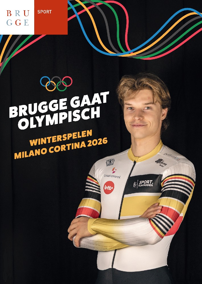 Stad Brugge wenst olympiër Warre Van Damme succes tijdens de Olympische Winterspelen