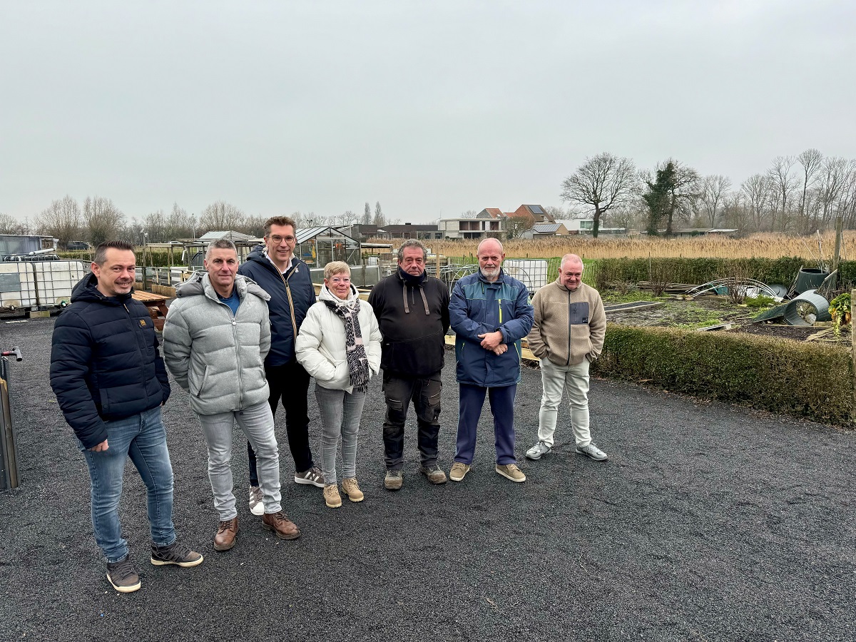 Verbeterde infrastructuur voor volkstuintjes in de Brugse Sint-Pietersmolenwijk