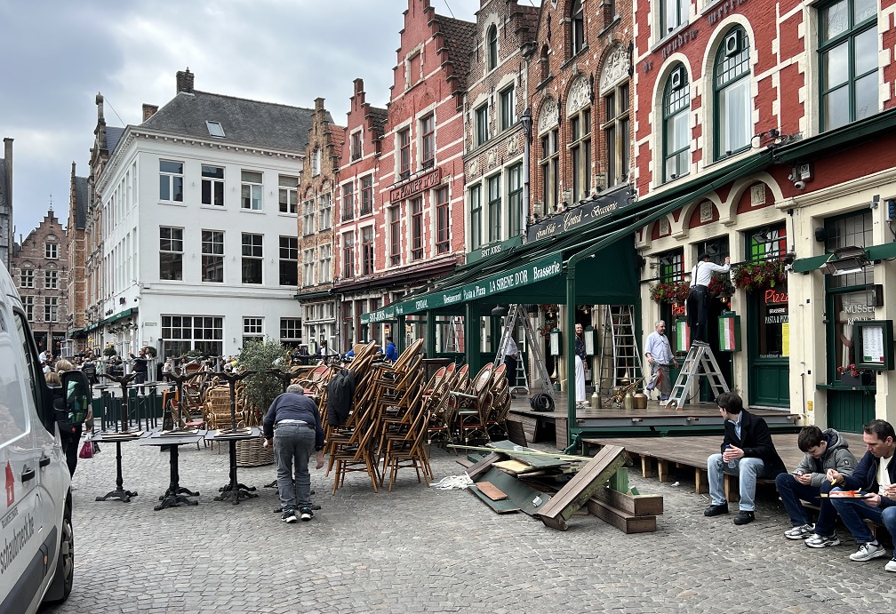 Uitgebreidere terrassen in Brugge vanaf Stille Zaterdag 4 april