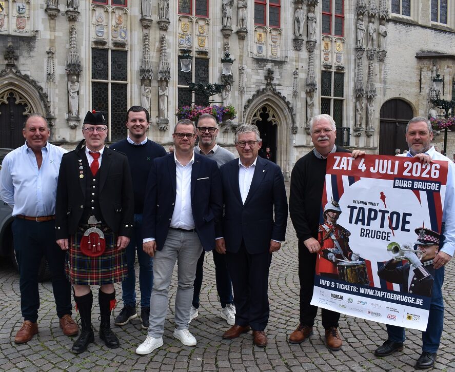Volgende week zaterdag Taptoe Brugge, een jaarlijkse traditie