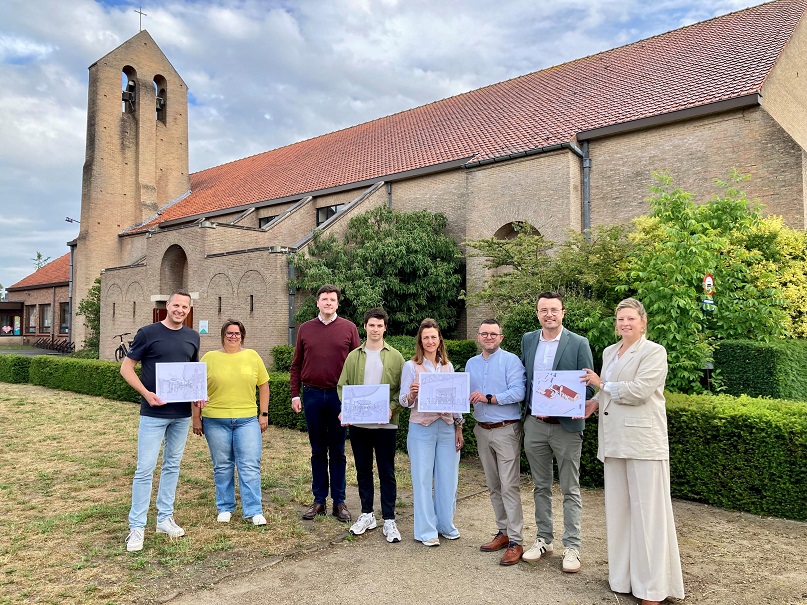 Voormalige kerk Sint-Willibrod wordt moderne turnzaal schoolcampus