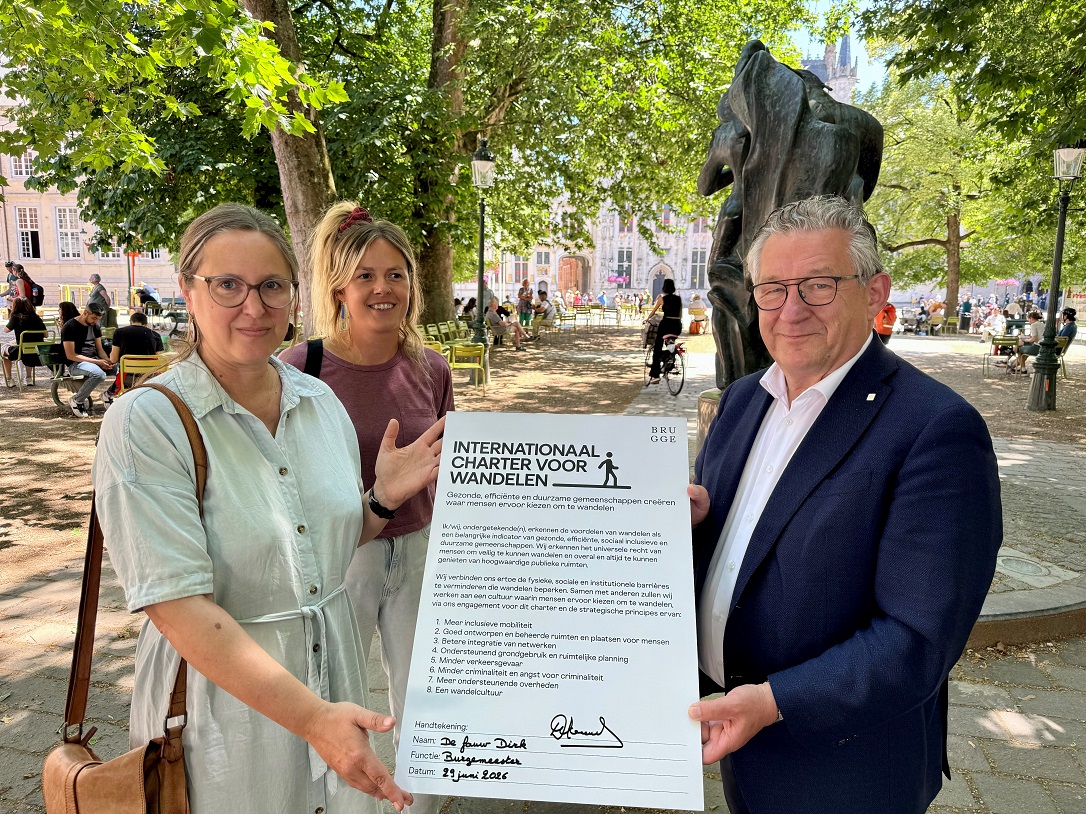 Stad Brugge presenteert Voetgangersplan voor een veilige en aangename wandelstad