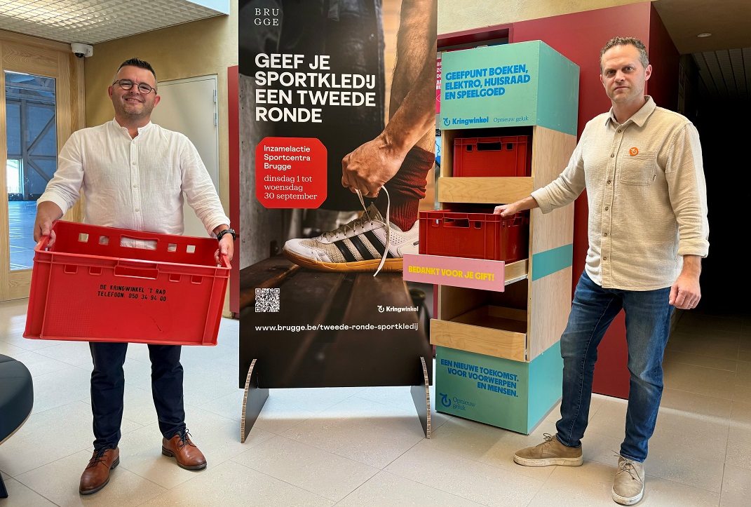 Voorstelling Brugse inzamelactie ‘Geef je sportkledij een tweede ronde’